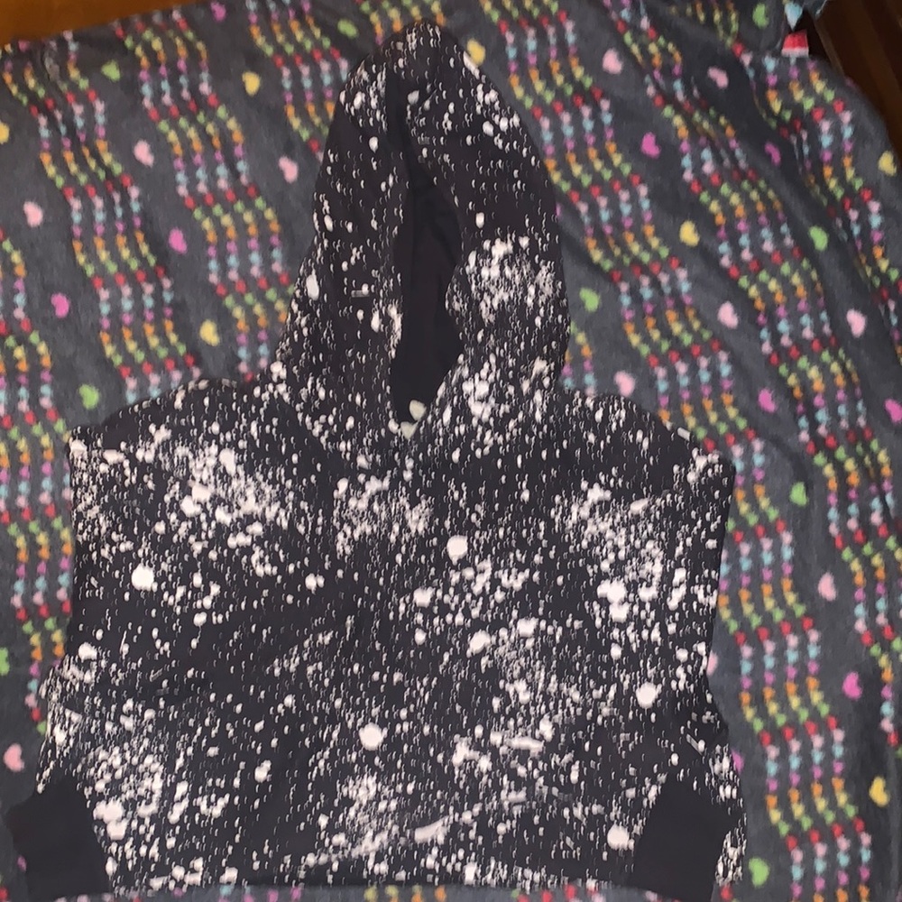 boys paint splatter hoodie